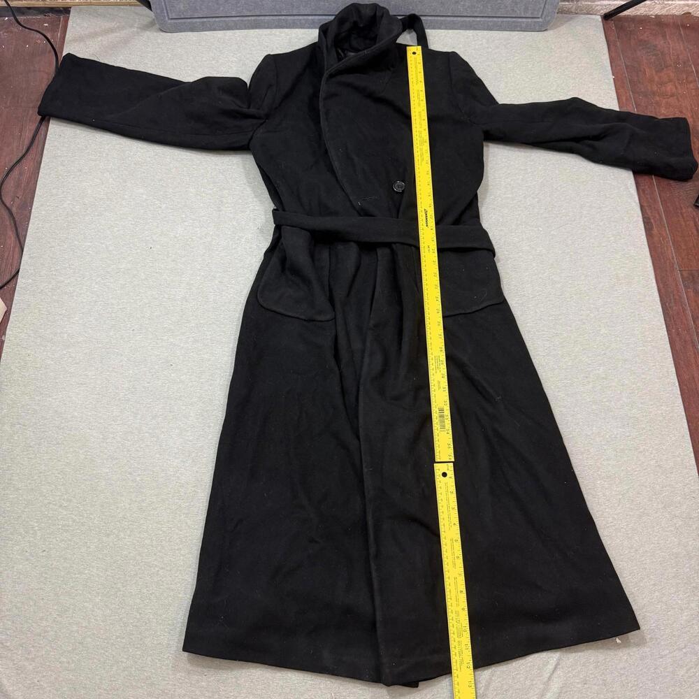 J Percy for Marvin Richards Coat Womens Cashmere Wool Black Full Sz 8 Made USA - Picture 3 of 10
